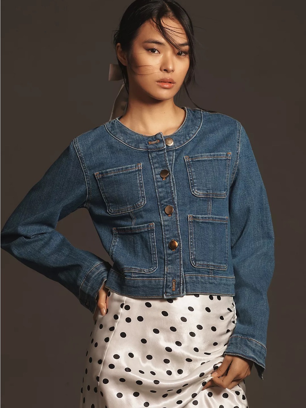 Maeve Coco Denim Jacket